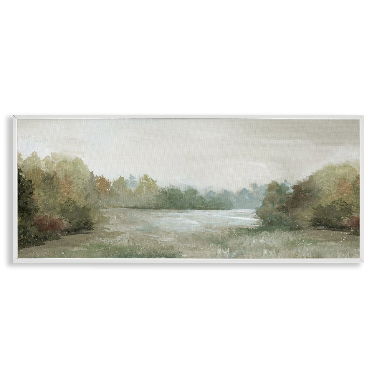 Stupell Industries Neutral Toned Countryside Scenery Framed Giclee By Nan
